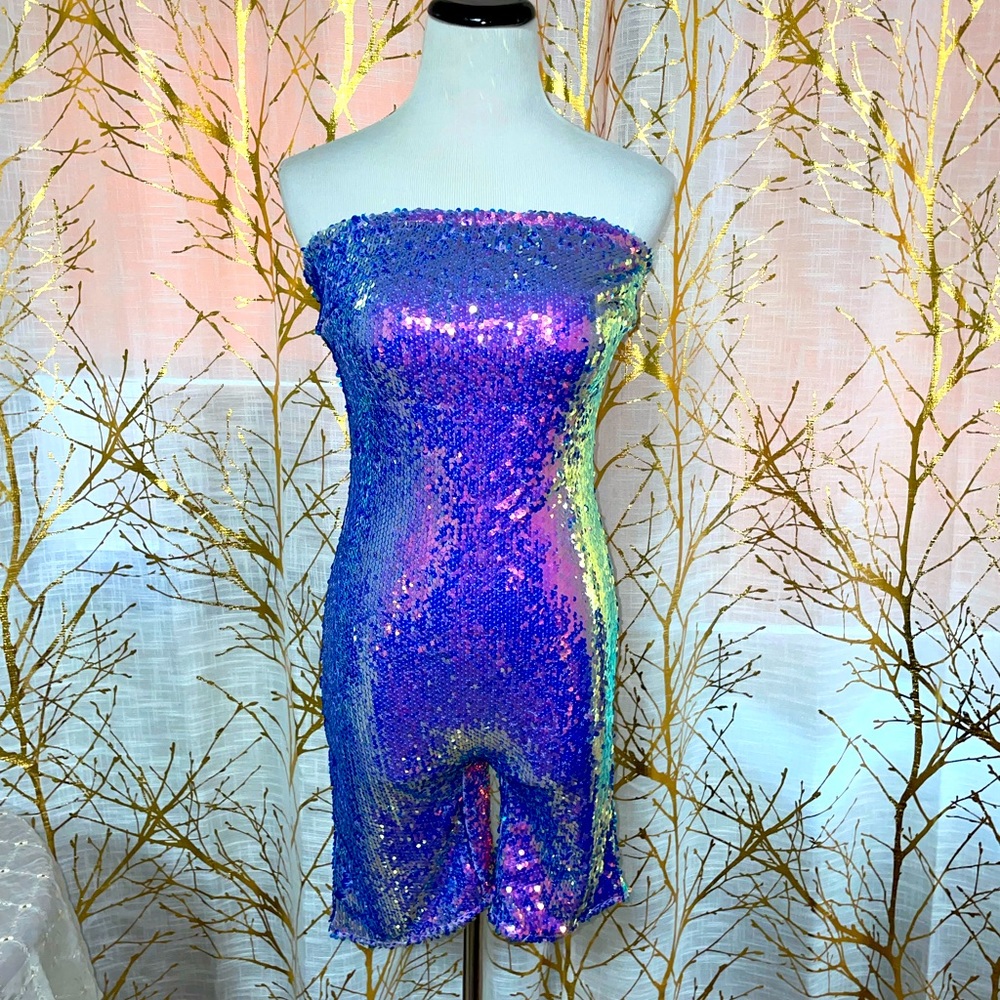 Sequin Short Romper